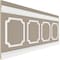 Ekena Millwork 94 1/2"L (Adjustable 40"H to 44"H) Ashford Scalloped Panel Traditional Wainscot Paneling Kit WPKUSC071P040 - alternate 2